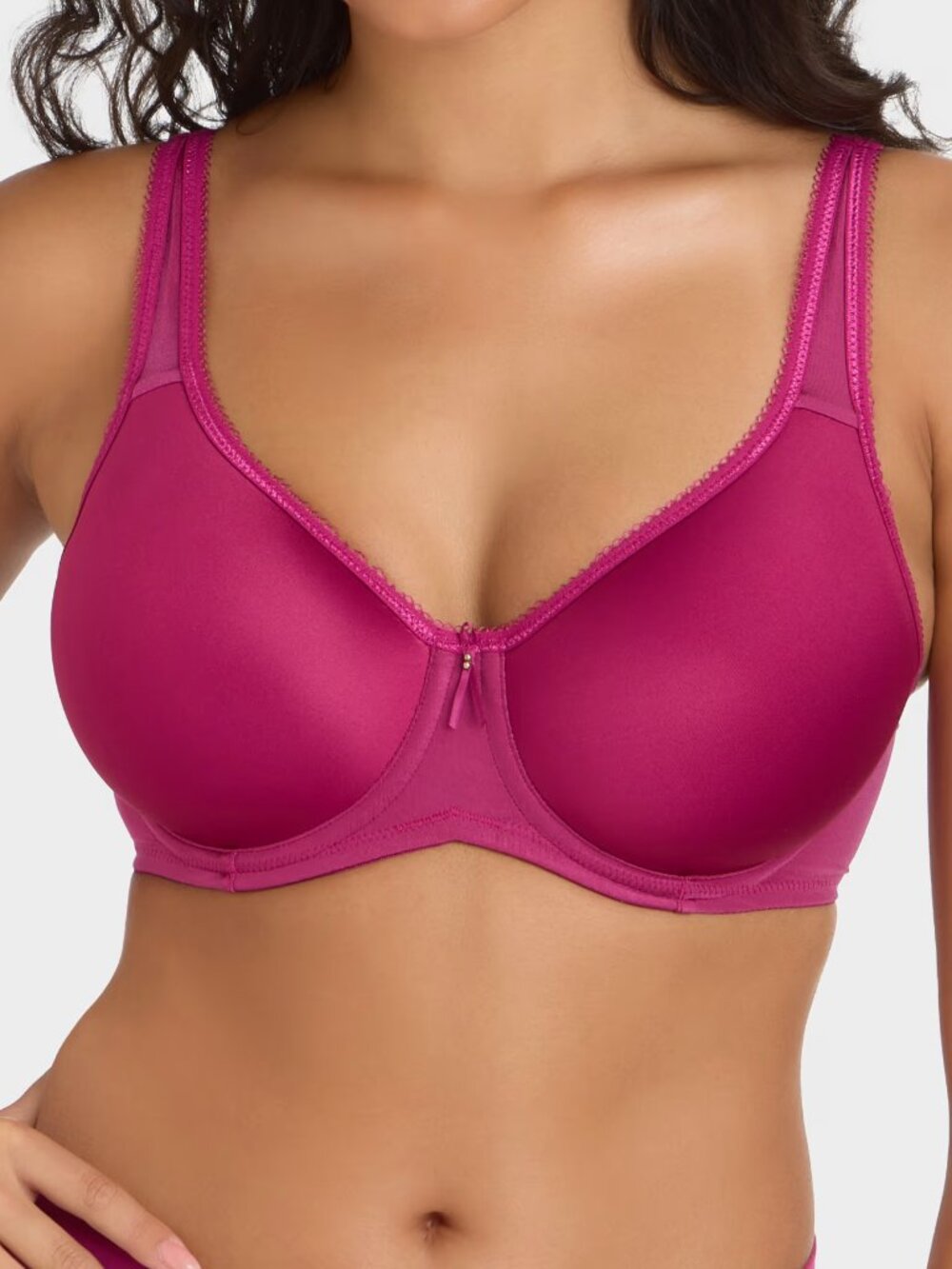 Wacoal Basic Beauty Spacer Underwire T Shirt Bra 36C Berry Fizz 853192 NWT